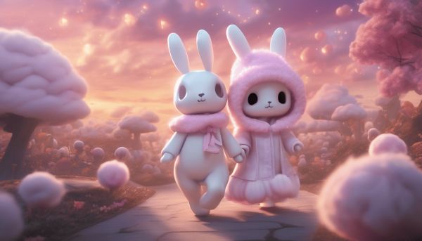 Aventure palpitante de My Melody et Kuromi au Pays des Nuages